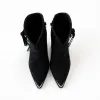Ciocate Piele Naturala Negre Black Rebel picture - 5