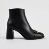 Ghete Piele Naturala Negre Lizy picture - 1