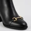 Ghete Piele Naturala Negre Lizy picture - 2