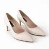 Pantofi stiletto Piele Naturala Crem Aylin picture - 2