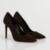 Pantofi stiletto Piele Naturala Maro ciocolata Classy Cocoa Heel picture - 2
