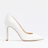 Pantofi stiletto Piele Naturala Trend Albi picture - 1