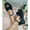 Sandale platforma negre Masha picture - 1