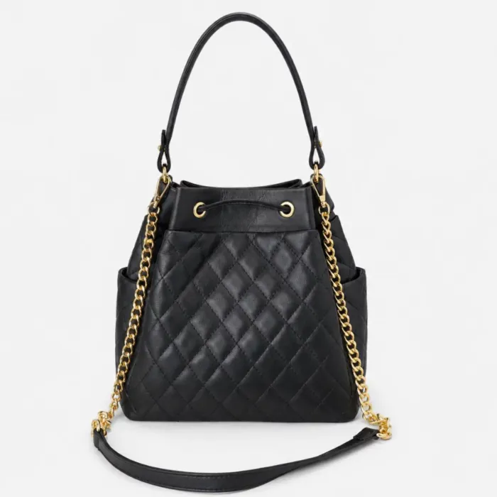 Geanta dama tip sac din Piele Naturala Neagra Adoris picture - 3