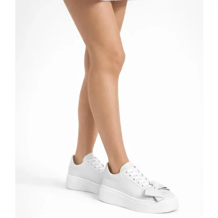 Pantofi casual Piele Naturala Albi Barni B picture - 4