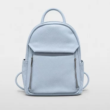 Rucsac dama Piele Naturala Blue Costa