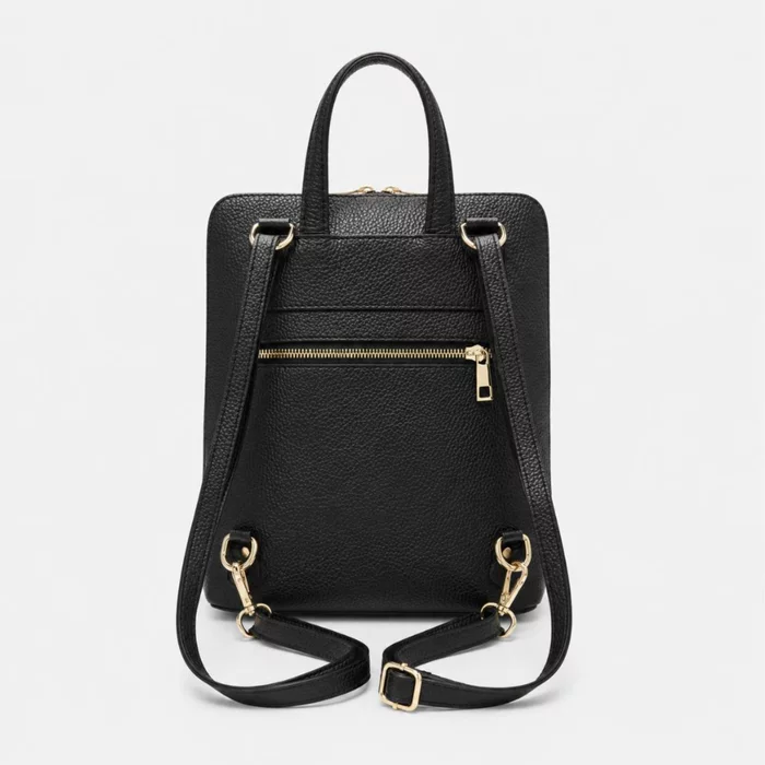 Rucsac dama Piele Naturala Neagra Valencia picture - 3