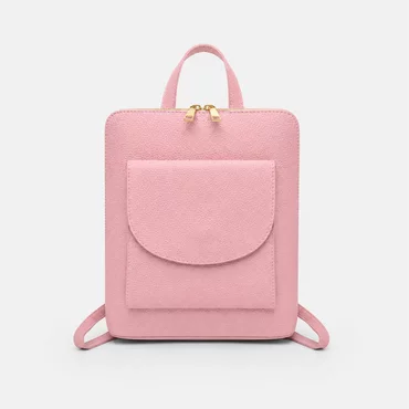 Rucsac dama Piele Naturala Roz Valencia