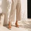 Sandale dama cu talpa platforma Piele Naturala Caramel Veya picture - 4