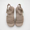 Sandale dama cu talpa platforma Piele Naturala Taupe Dune picture - 3