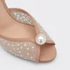Sandale dama elegante cu strasuri Sampanie Perla picture - 4