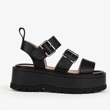 Sandale de dama negre Matrix