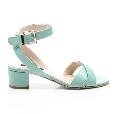 Sandale de dama piele verde pastel Sacha