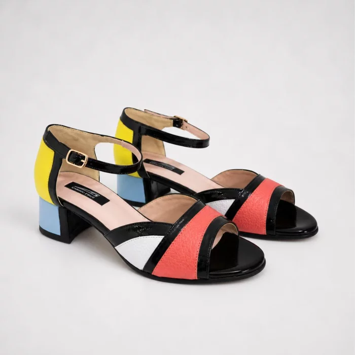 Sandale de dama piele color Abby picture - 4