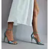 Sandale elegante cu barete Faylinn presaj bleo turcoaz