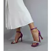 Sandale elegante de dama mov cu strasuri Riana