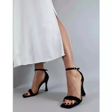 Sandale elegante de dama negre Riana