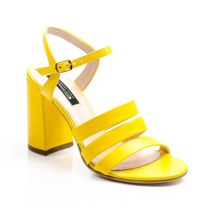 Sandale piele galbena Ciao picture - 2