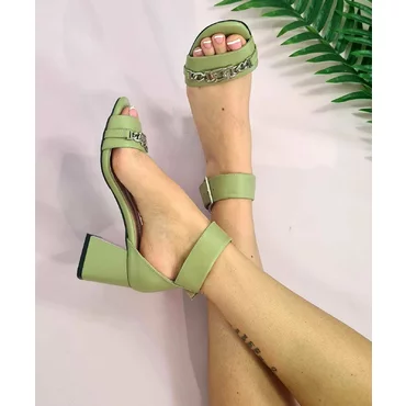 Sandale Piele Naturala verde Izabela