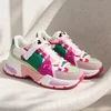 Sneakers dama talpa platforma piele eco multicolora Fuxia Bluma picture - 5