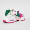 Sneakers dama talpa platforma piele eco multicolora Fuxia Bluma picture - 4
