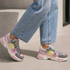 Sneakers dama talpa platforma piele eco multicolora Gri Bluma picture - 1
