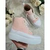 Sneakers de dama albi cu roz Anita