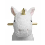 Balansoar copii unicorn, Lemn, Alb, Unicorn Kids