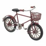 Decoratiune miniatura bicicleta, Metal, Rosu, Bike
