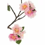 Bloss Arbore artificial cu flori, Plastic, Roz