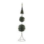 Brad decorativ, 100 cm, Metal, Verde, Christmas Tree