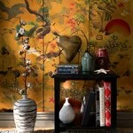 Byobu Metallic Tapet, Netesut, Multicolor