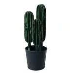 Cactus Floare artificiala ghiveci mare, Metal, Verde