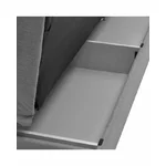 Canapea 3 locuri extensibila, Textil, Gri, Faite