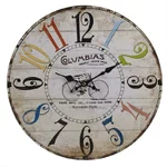 Ceas perete, MDF, Multicolor, Columbias