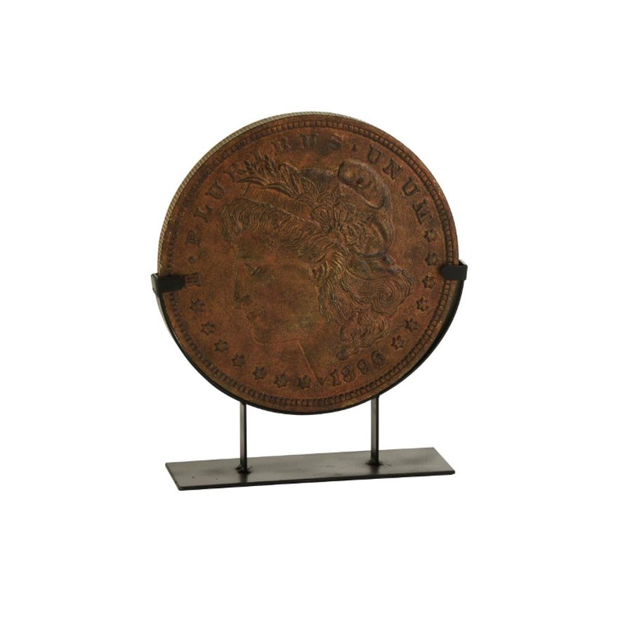 Coin Decoratiune moneda, Polirasina, Bronz iedera.ro