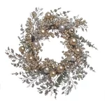 Coronita Craciun, Plastic, Auriu, Wreath