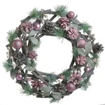 Coronita Craciun, Plastic, Roz, Wreath