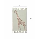 Covor, Textil, Bej, Giraffe