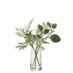 Dany Vaza cu plante artificiale, Plastic, Verde