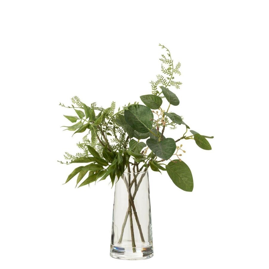 Dany Vaza mare cu plante artificiale, Plastic, Verde