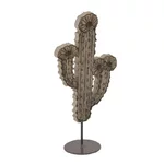 Decoratiune cactus mare, Lemn, Maro, Ramiro