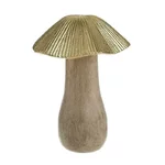 Decoratiune ciuperca, Lemn, Auriu, Mushroom