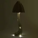 Decoratiune ciuperca cu LED, Spuma, Roz, Manita