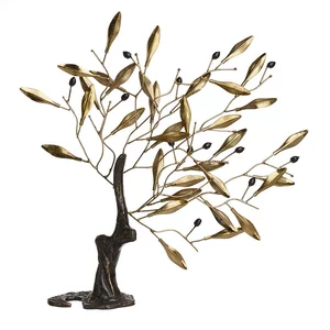 Decoratiune copac, Metal, Auriu, Olives