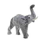 Decoratiune elefant, Textil, Multicolor, Elmer