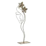 Decoratiune fata, Metal, Auriu, Face Deco Flowers