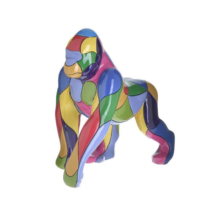 Decoratiune gorila, Polirasina, Multicolor, Gorilla image14