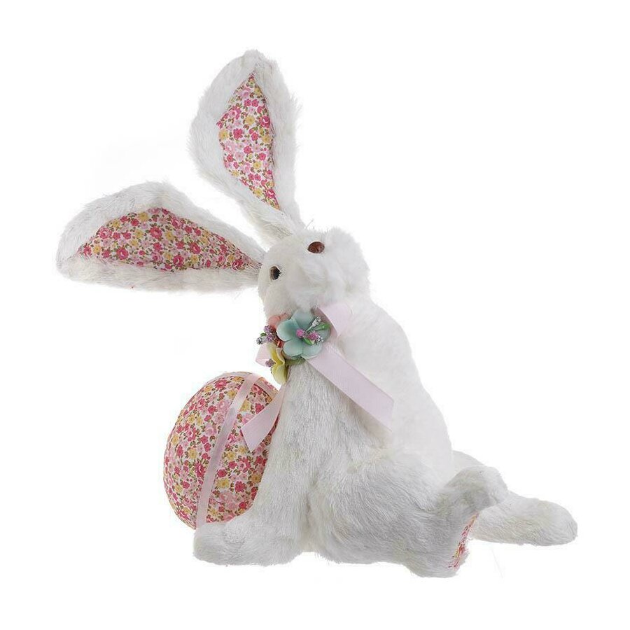 Decoratiune iepure, Textil, Roz, Rabbit Egg iedera.ro