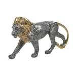Decoratiune leu, Polirasina, Argintiu, Lion